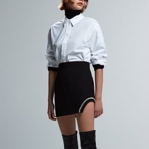Zara Jewel Trim Short Skirt